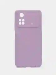 Сиреневый чехол Xiaomi Poco M4 Pro 4G (Сяоми Поко М4 Про 4Г), прозрачный