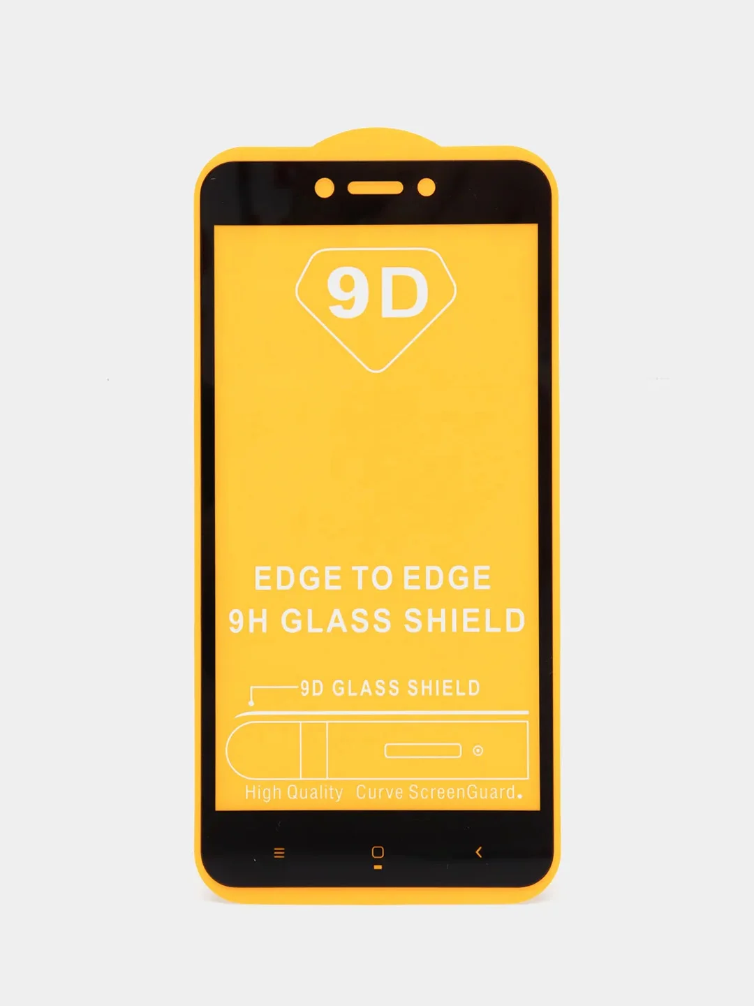 Черный защитное стекло Xiaomi Redmi 4X, Redmi 5A, Redmi Go (Сяоми Редми 4Х, 5А, Редми Го)