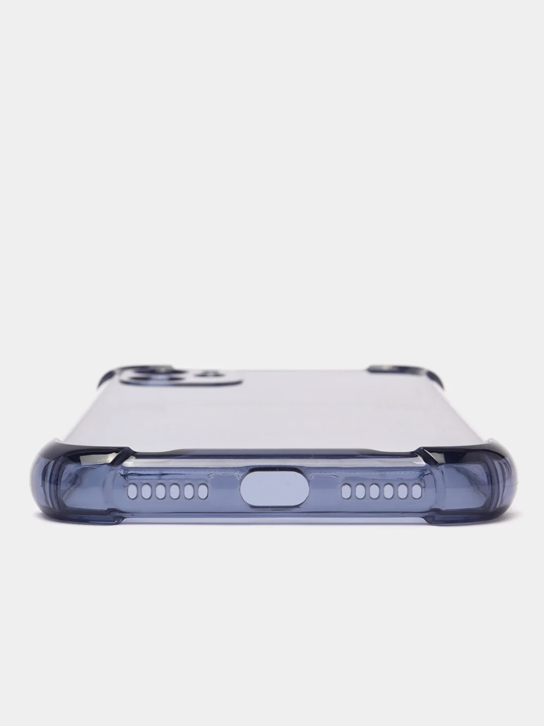 Розовый силиконовый прозрачный противоударный, неоновый чехол для iPhone 11 / 12 с защитой камеры