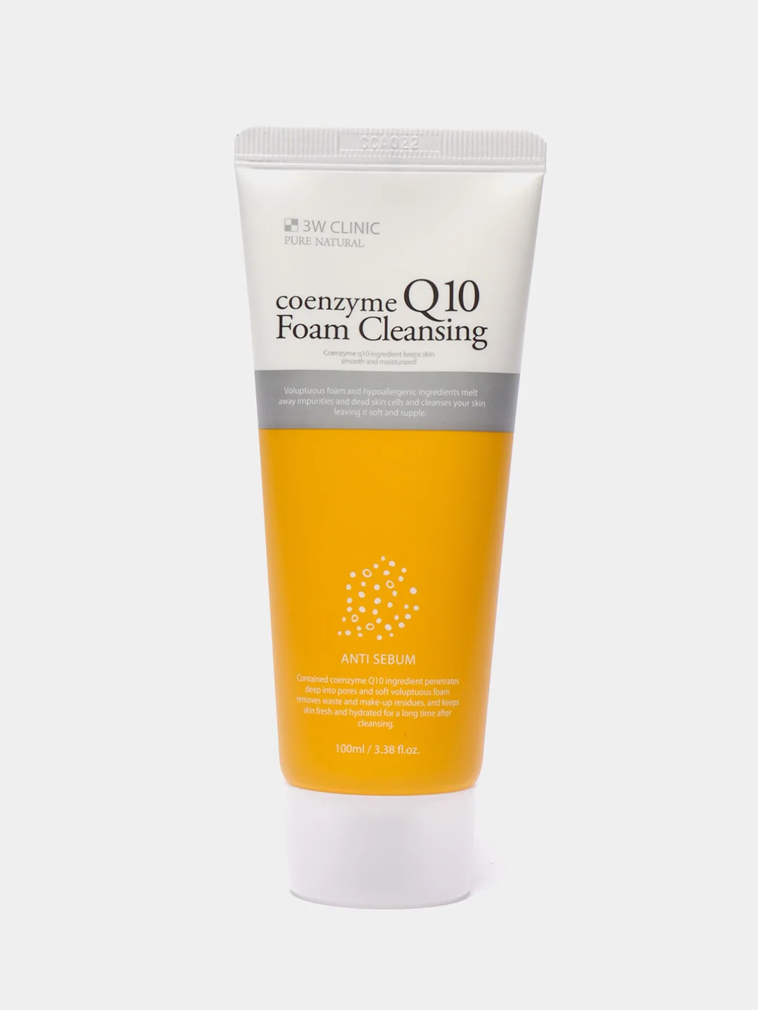 Пенка для умывания лица с коэнзимом Coenzyme Q10  3W Clinic/ Корейсская косметика