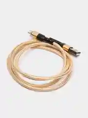 Золотой usb кабель LIGHTNING, 100 см для зарядки и передачи данных