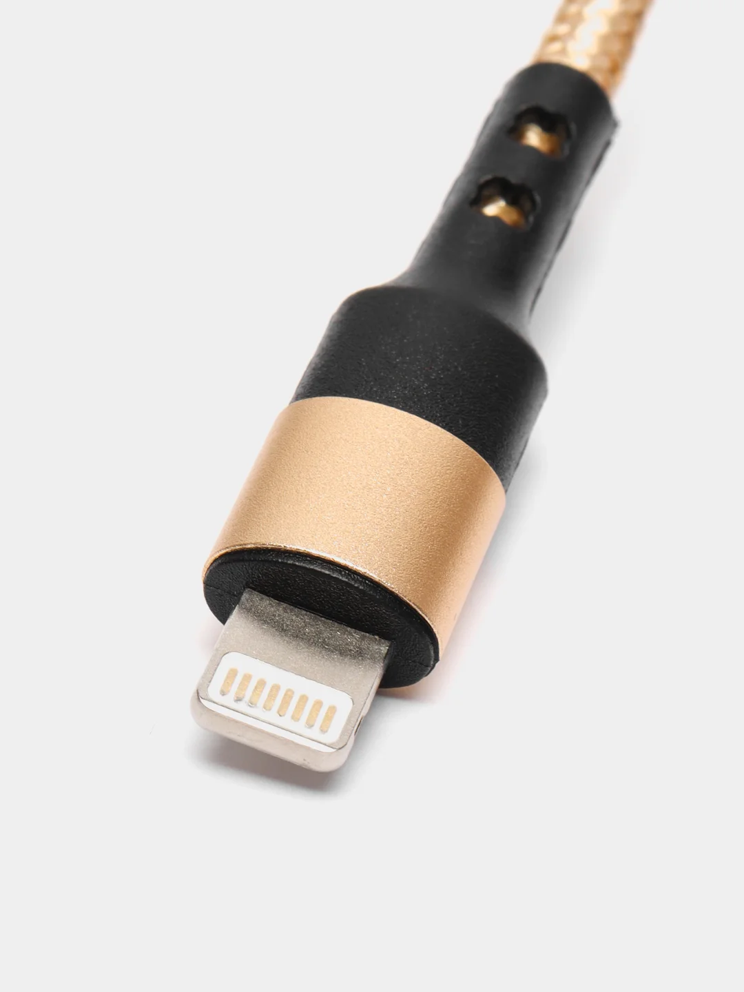 Золотой usb кабель LIGHTNING, 100 см для зарядки и передачи данных