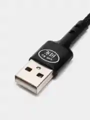 Черный usb кабель LIGHTNING, 100 см для зарядки и передачи данных