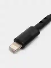 Черный usb кабель LIGHTNING, 100 см для зарядки и передачи данных