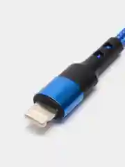 Синий usb кабель LIGHTNING, 100 см для зарядки и передачи данных