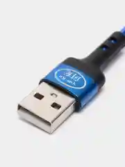 Синий usb кабель LIGHTNING, 100 см для зарядки и передачи данных