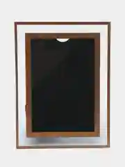 Золотой фоторамка стеклянная, 10 х 15