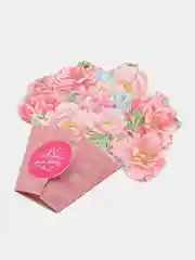 Открытка формовая Только для тебя, с цветами, 9*8 см