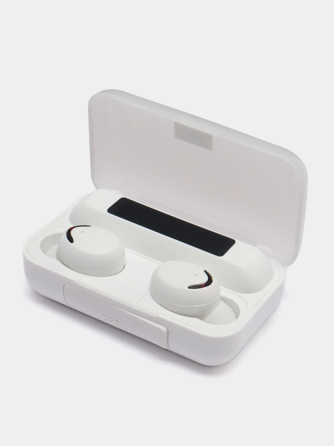 Белый беспроводные наушники TWS F9-5 2200 мА/ч, c функцией powerbank
