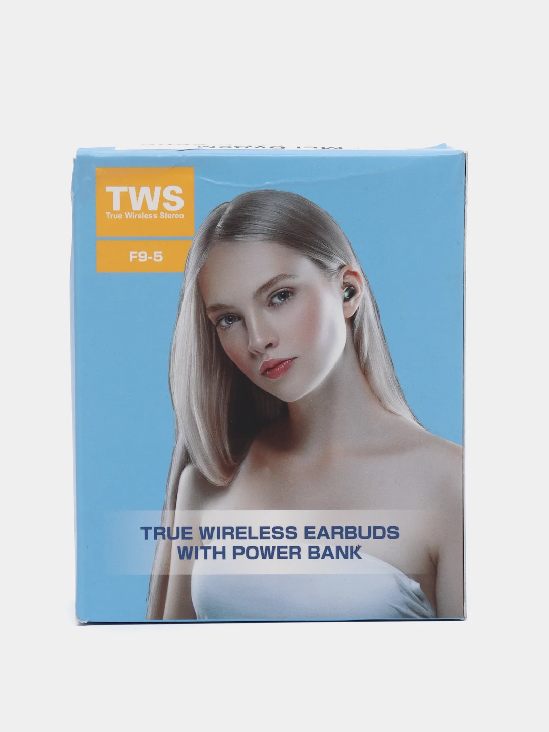 Белый беспроводные наушники TWS F9-5 2200 мА/ч, c функцией powerbank