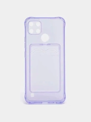 Противоударный чехол с карманом для карт Realme C21, C25, C11, 2021, C25, C30, C31, C33, C35