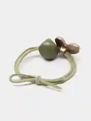 Зеленый резинка для волос с камнем