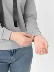 Серый худи LaFemme, с капюшоном