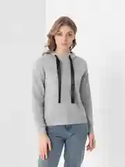 Серый худи LaFemme, с капюшоном