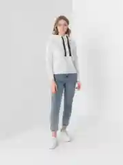 Белый худи LaFemme, с капюшоном
