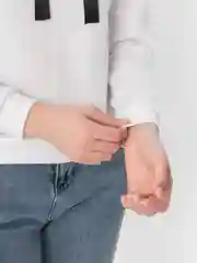 Белый худи LaFemme, с капюшоном