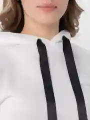 Белый худи LaFemme, с капюшоном