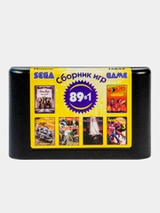 Картридж для игровой видеоприставки 16 bit, 16B24 Horror сборник 89 игр с ужасами