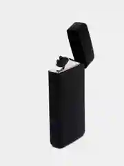 Черный зажигалка электрическая импульсная двойная дуга с зарядкой USB