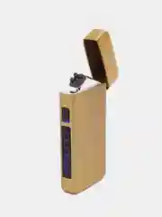 Золотой зажигалка электрическая импульсная двойная дуга с зарядкой USB