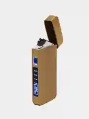 Золотой зажигалка электрическая импульсная двойная дуга с зарядкой USB