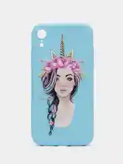 Голубой чехол для iPhone XR
