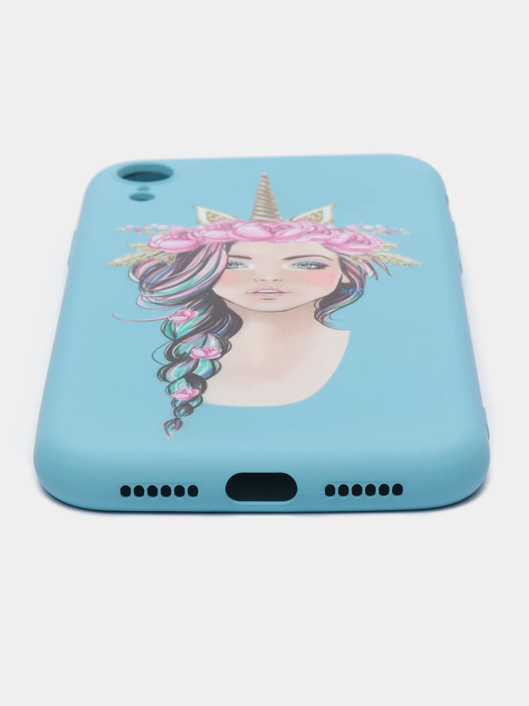 Голубой чехол для iPhone XR