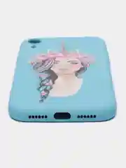 Голубой чехол для iPhone XR