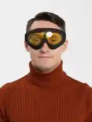 Желтый ветрозащитные лыжные очки, с защитой от ультрафиолета