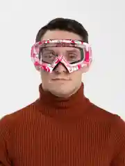 Розовый прозрачные мото очки для мотокросса