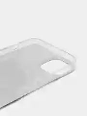 Серый силиконовый чехол на Apple iPhone 14 Plus / Айфон 14 Плюс прозрачный, с рисунком