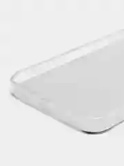 Серый силиконовый чехол на Apple iPhone 14 Plus / Айфон 14 Плюс прозрачный, с рисунком