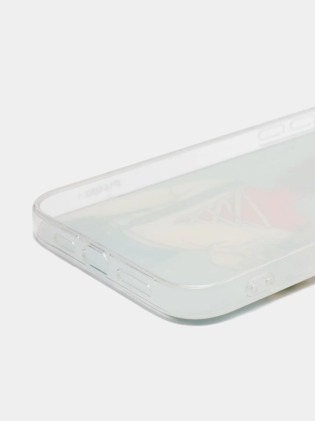 Тёмно-серый силиконовый чехол на Apple iPhone 14 Plus / Айфон 14 Плюс прозрачный, с рисунком