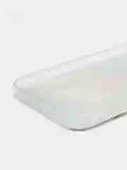 Тёмно-серый силиконовый чехол на Apple iPhone 14 Plus / Айфон 14 Плюс прозрачный, с рисунком