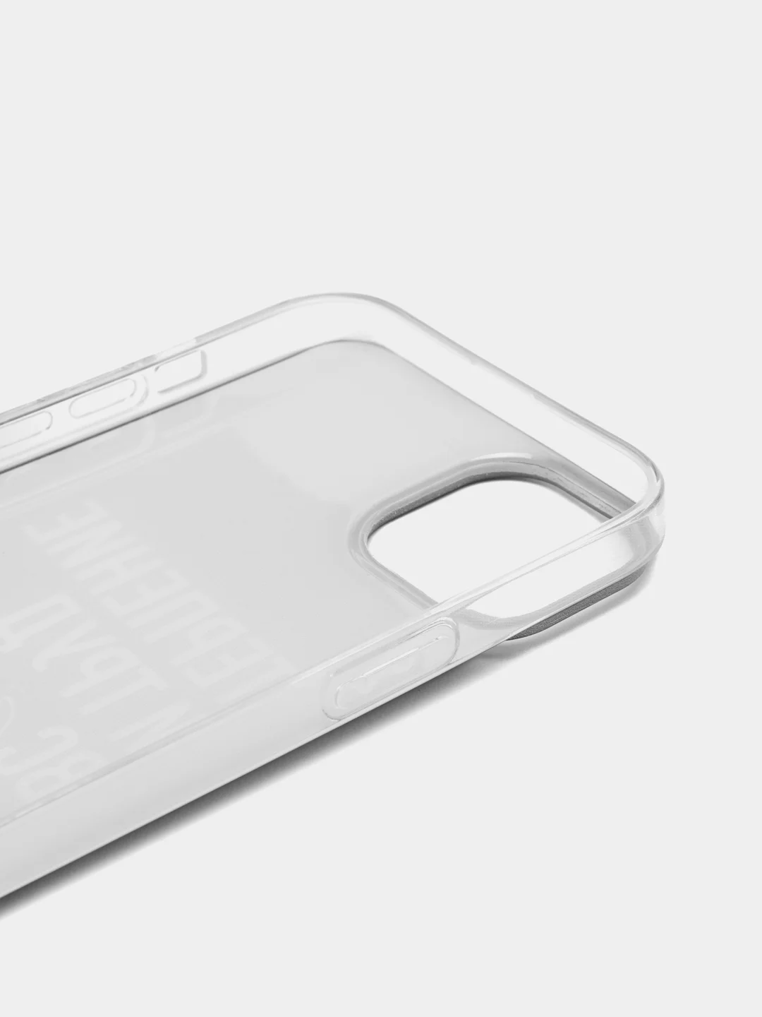 Тёмно-коричневый силиконовый чехол на Apple iPhone 14 Plus / Айфон 14 Плюс прозрачный, с рисунком