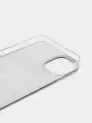 Тёмно-коричневый силиконовый чехол на Apple iPhone 14 Plus / Айфон 14 Плюс прозрачный, с рисунком