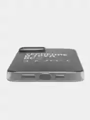 Тёмно-коричневый силиконовый чехол на Apple iPhone 14 Plus / Айфон 14 Плюс прозрачный, с рисунком