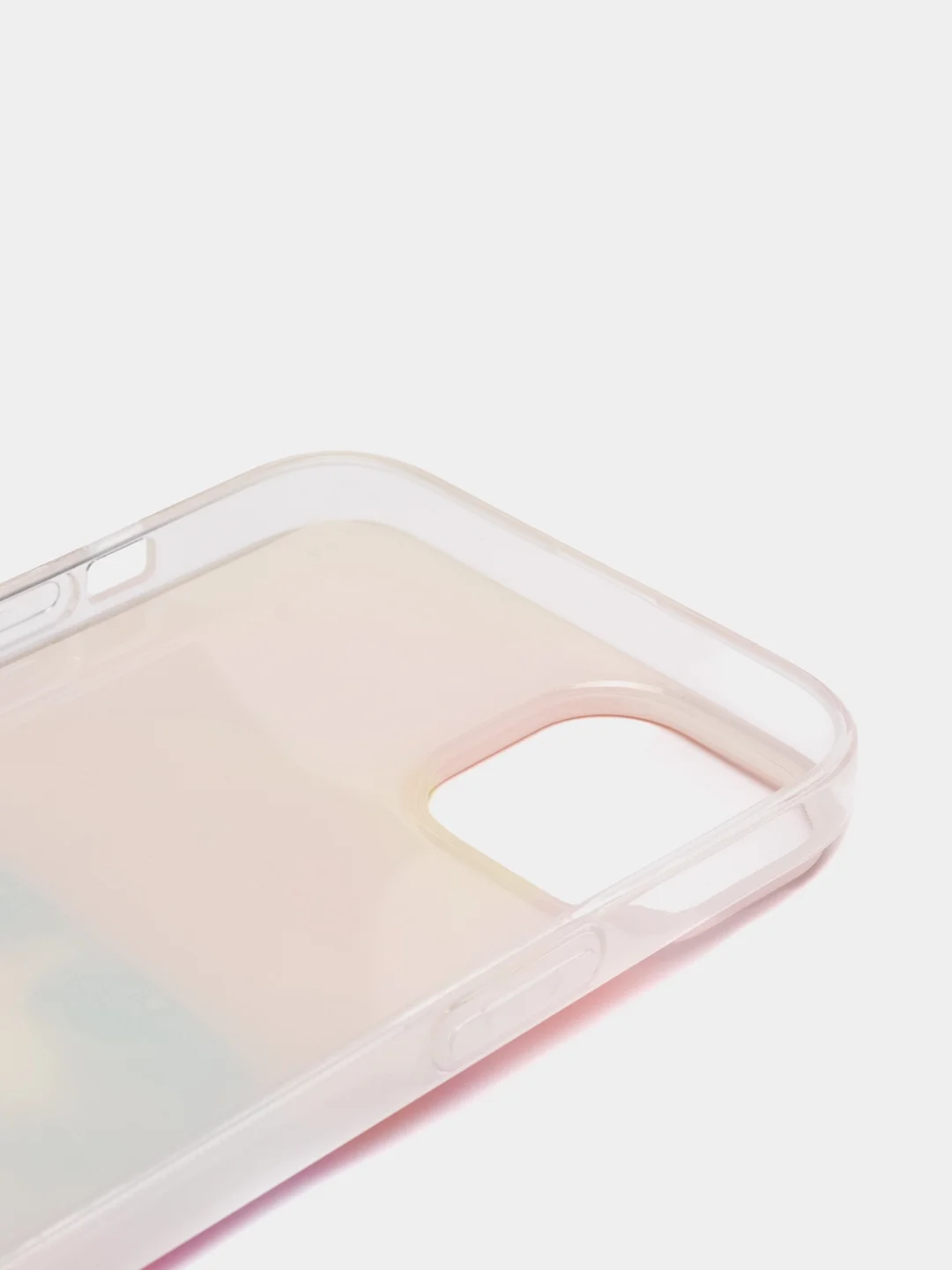Желтый силиконовый чехол на Apple iPhone 14 Plus / Айфон 14 Плюс прозрачный, с рисунком