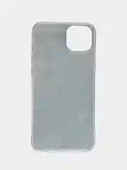 Бирюзовый силиконовый чехол на Apple iPhone 14 Plus / Айфон 14 Плюс прозрачный, с рисунком