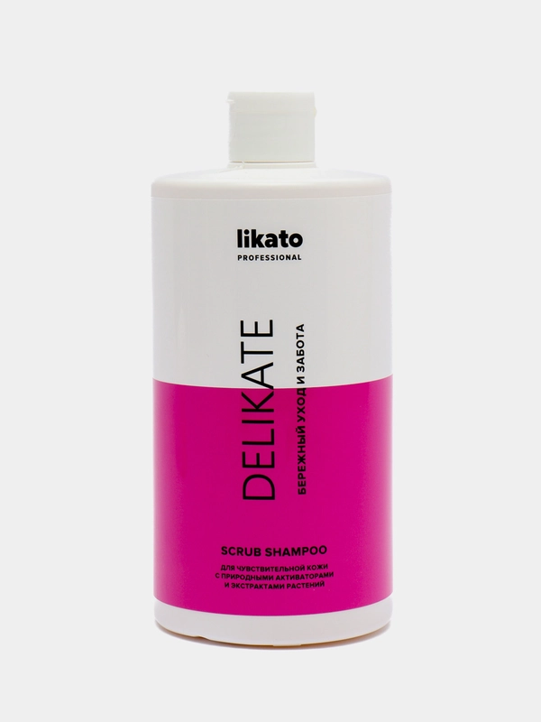 Шампунь-скраб DELIKATE. Для мягкого и тщательного очищения, Likato Professional, 750 мл