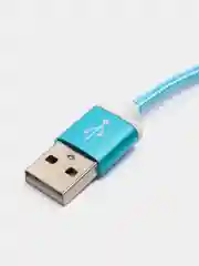 Голубой usb кабель LIGHTNING, 100 см для зарядки и передачи данных