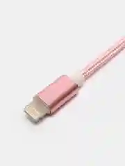 Розовый usb кабель LIGHTNING, 100 см для зарядки и передачи данных