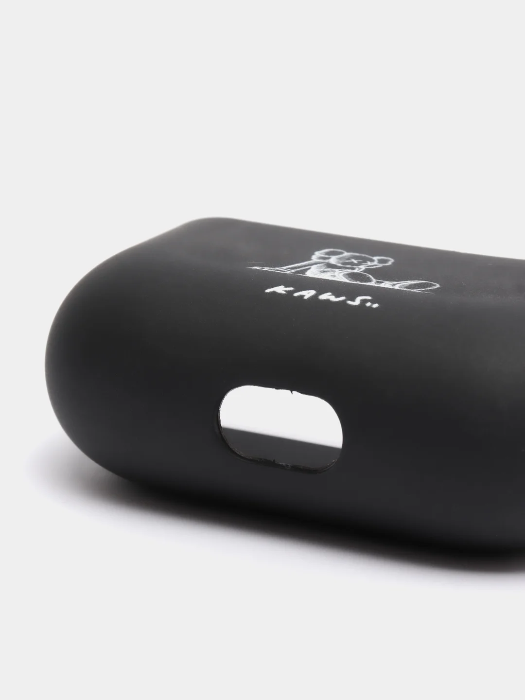 Серый силиконовый чехол для наушников Airpods Pro с принтом Nike, Nasa (Найк, Наса))
