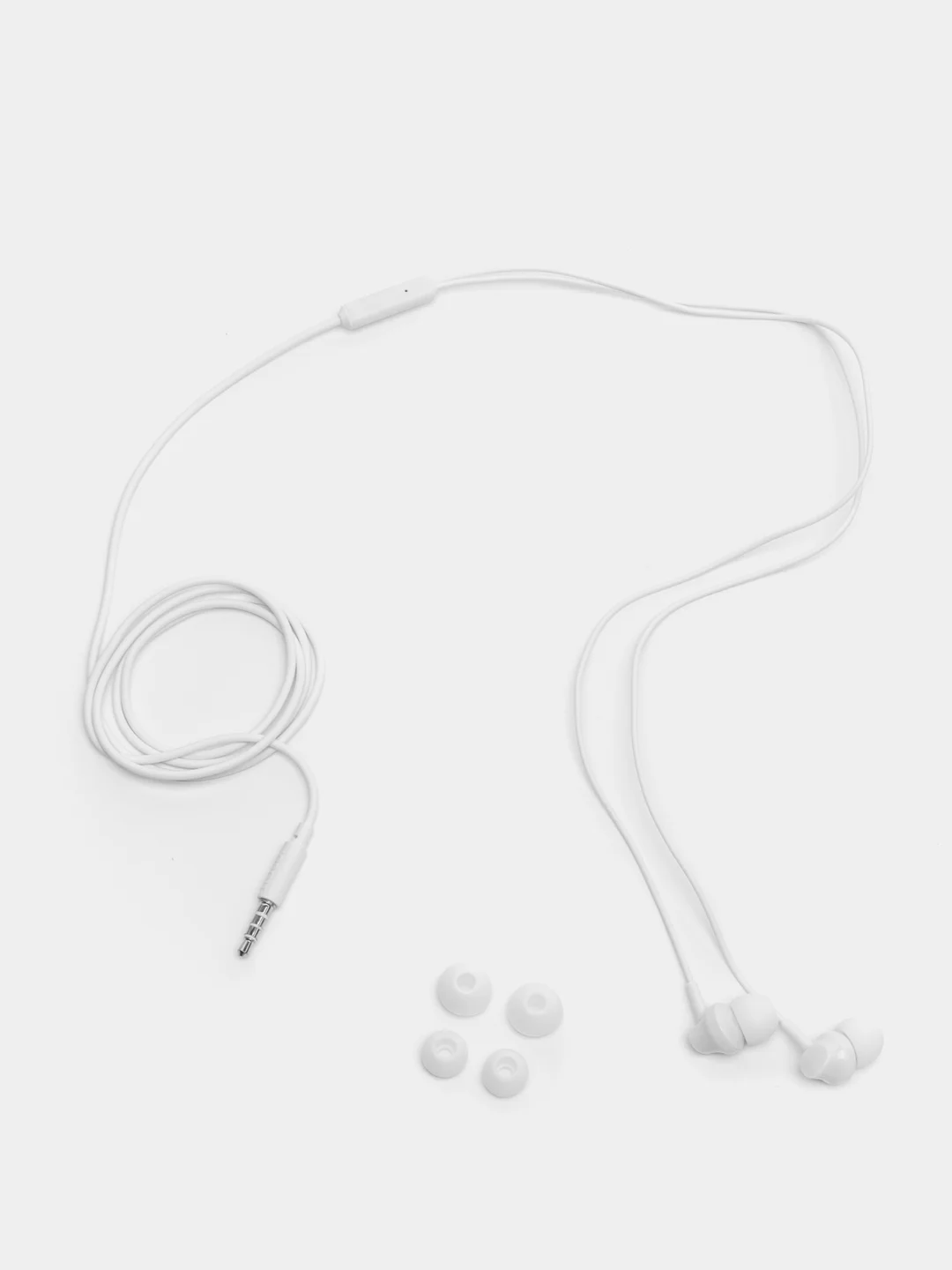 Белый наушники вакуумные проводные Hoco M14, 3.5 Mini Jack, с микрофоном и пультом управления