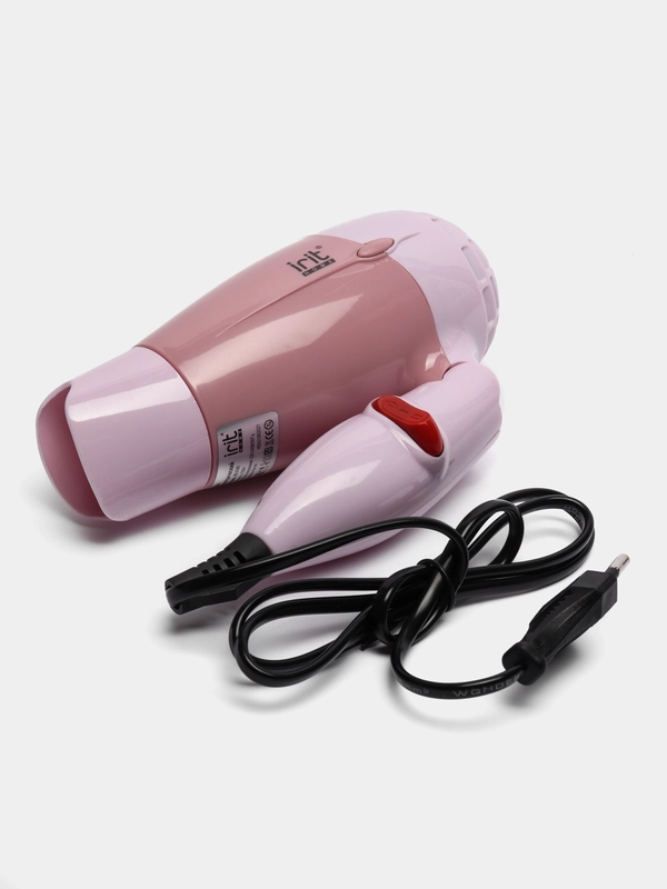Фен Irit IR-3141, 700 Вт, 2 скорости, концентратор, складная ручка, розовый