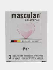 Презервативы masculan Pur, ультратонкие, 3 штуки