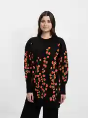 Черный костюм: туника и брюки