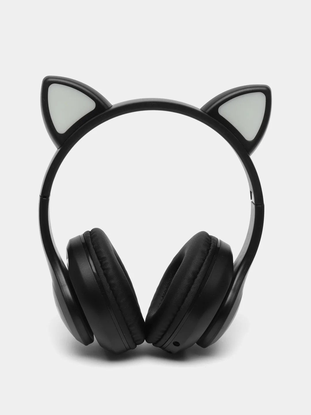 Черный беспроводные наушники Cat Ear STN-28, с кошачьими светящимися ушками