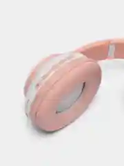 Розовый беспроводные наушники Cat Ear STN-28, с кошачьими светящимися ушками