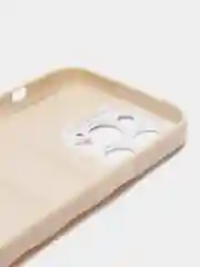 Белый чехол пуховик для iPhone 11 / 12 ProMax / 13 Pro Max на айфон про макс